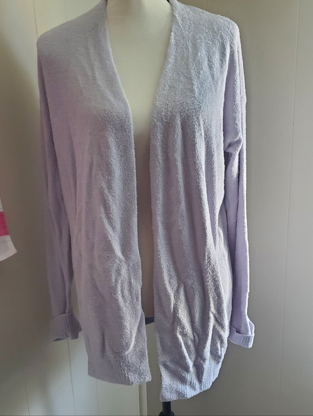 Nwt BAREFOOT DREAMS Cozychic Lite Coastline Cardigan With Pockets Size Med. - Picture 2 of 10